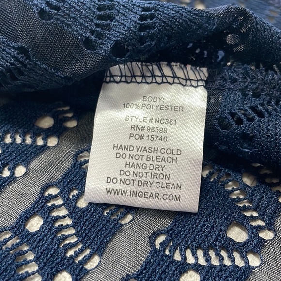 COPY - NWT Ingear Resort Hooded Lace Swim Cover Up Dress Taupe - Picture 6 of 6